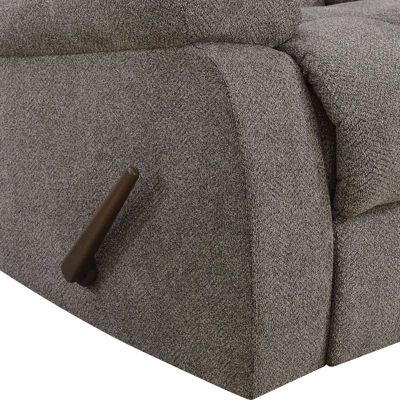 Bynet Chenille Gliding Recliner Warm Gray - HOMES: Inside + Out