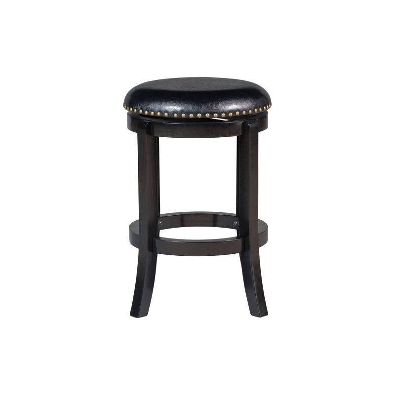 Cordova Swivel 24" Counter Height Barstool Hardwood/Black - Boraam