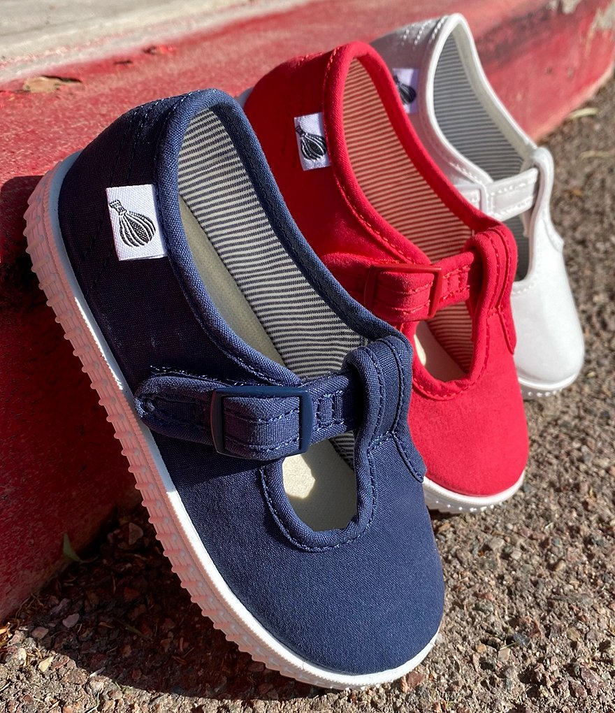 Copper Key Adventure Wear Girl's Bestee-A Washable Canvas T-Strap Sneakers (Infant)