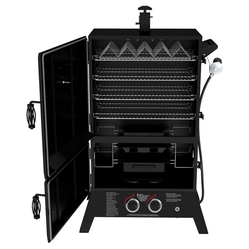 Dyna-Glo Wide Body Vertical Offset Charcoal Smoker Model DGO1890BDC-D