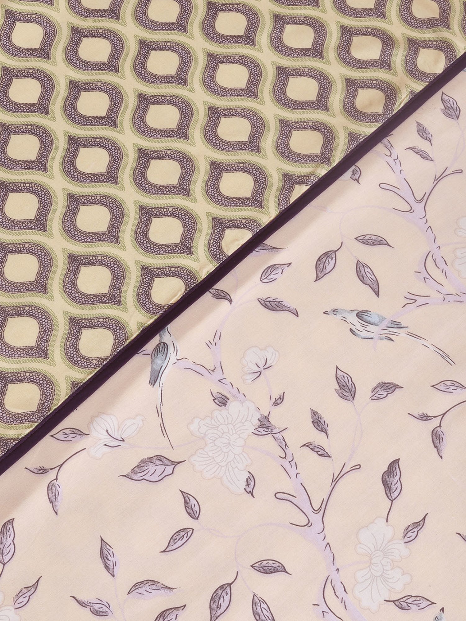 Romee Multi Cotton Floral Blankets Quilts and Dohars