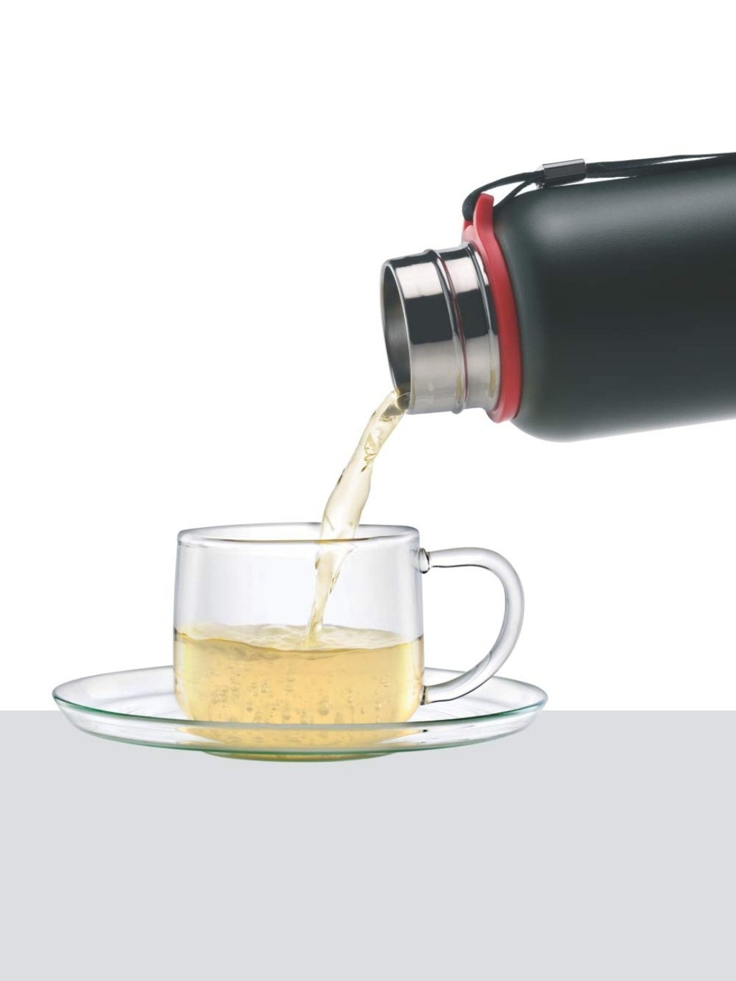 Borosil Green Stainless Steel Double Wall Vaccum Insulated Water Bottles (850ml)