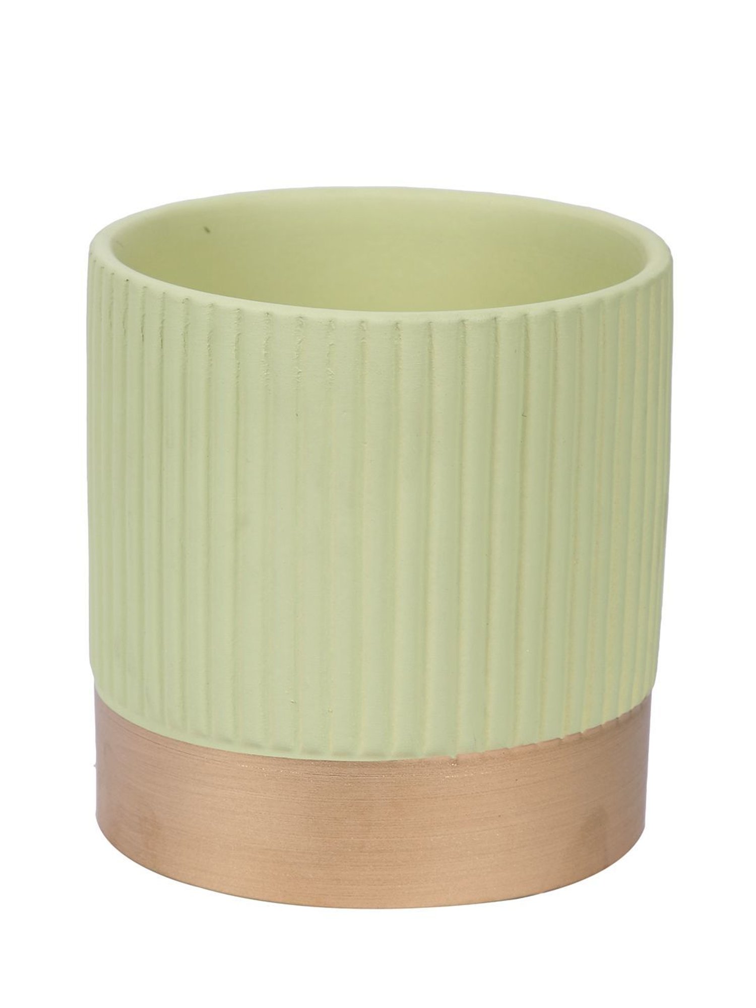 Tayhaa light Green & Gold Ceramic Planter