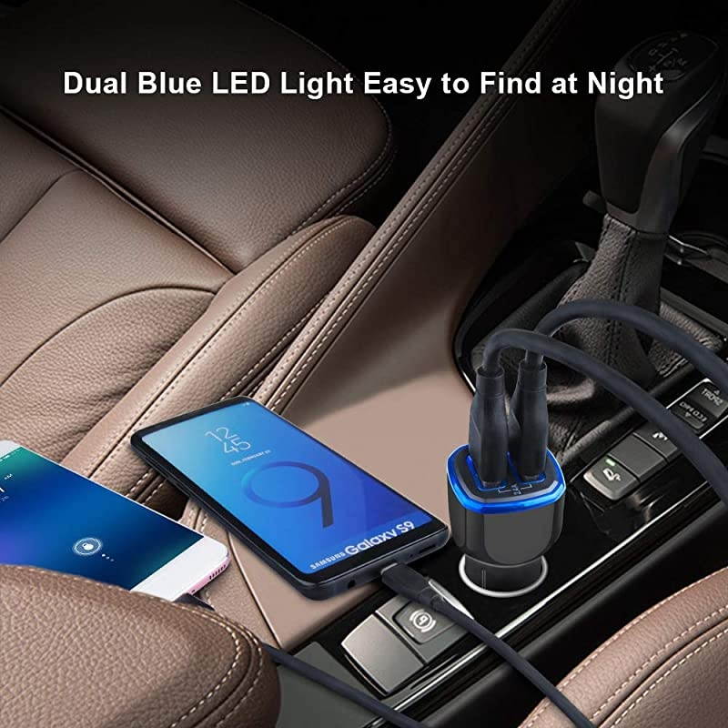 C Charger Set, Dual Port Wall Plug with 2Pack Fast Charging Type C Cord Compatible with Samsung Galaxy Note10+ 10 9 8 S10e A20 A50 S20 S20+ S10 S10+ S9 S9+ A10e A70 A80, Google Pixel 3/3a/2XL