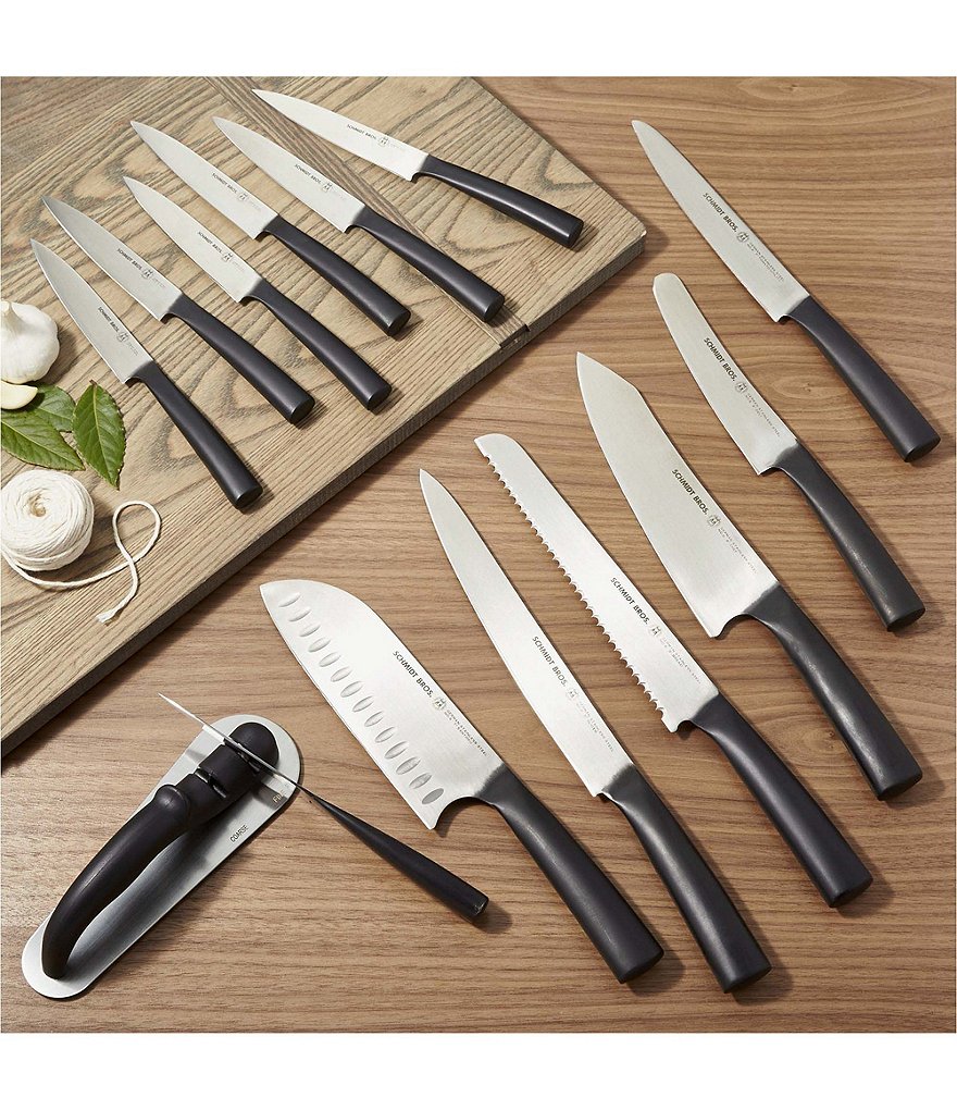 Schmidt Brothers Cutlery Carbon 6 15-Piece Knife Block Set