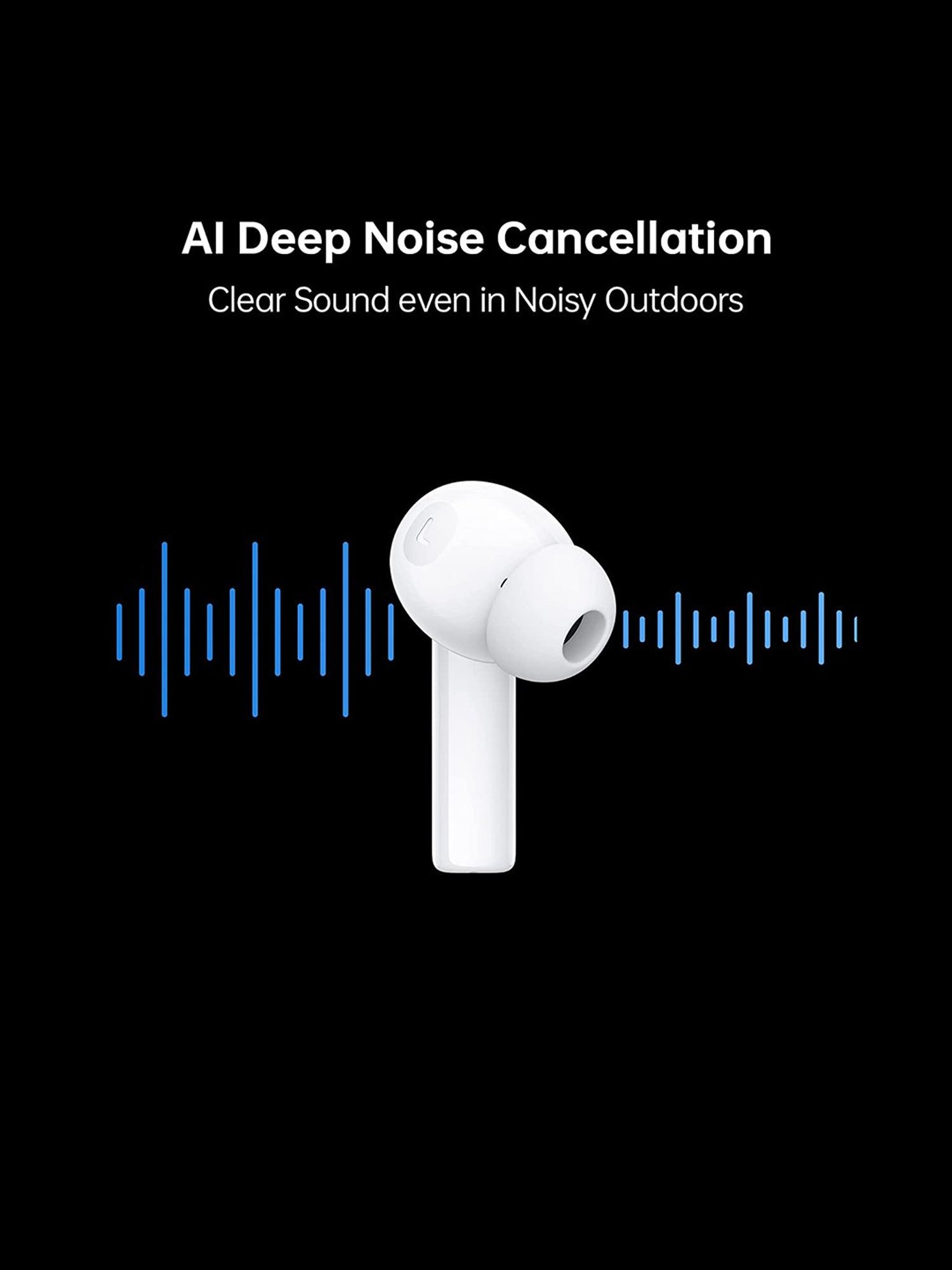 Oppo Enco Air2i Bluetooth Truly Wireless in-Ear Earbuds with Mic, Up to 28Hrs Battery (White)