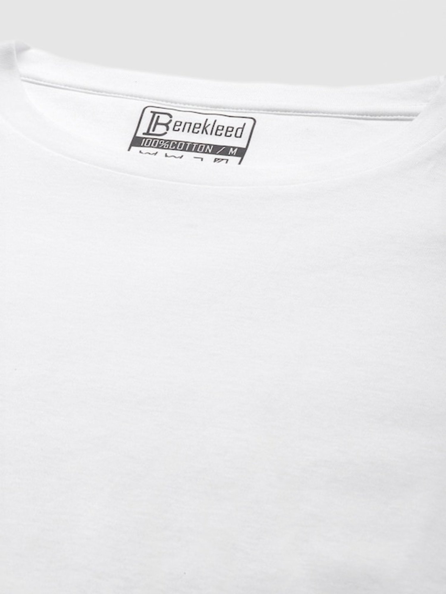 Bene Kleed White Cotton Loose Fit T-Shirt