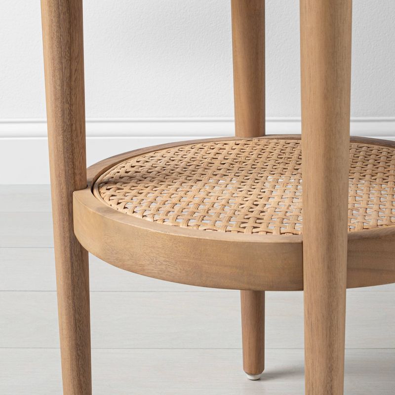 Wood & Cane Round Accent Table - Hearth & Hand™ with Magnolia