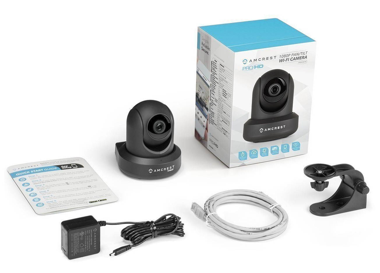 Amcrest 1080P HD IP2M-841B IP WiFi Wireless Network Security 30 FPS Camera