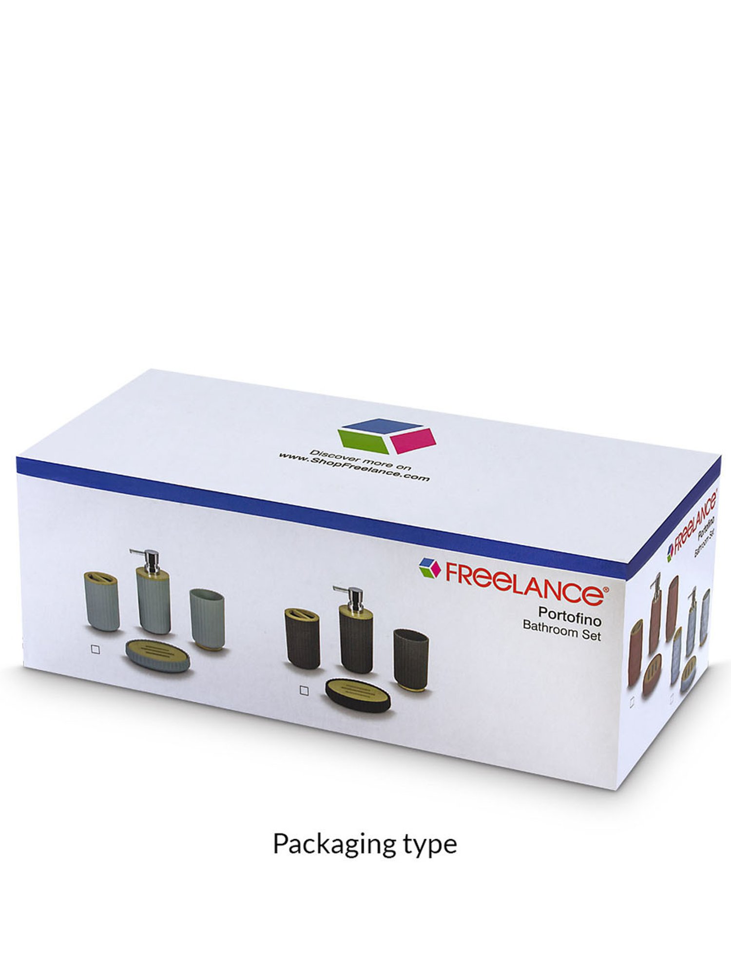 Freelance Cream SAN material (Styrene Acrylonitrile) Set of 4 Bathroom Accessories