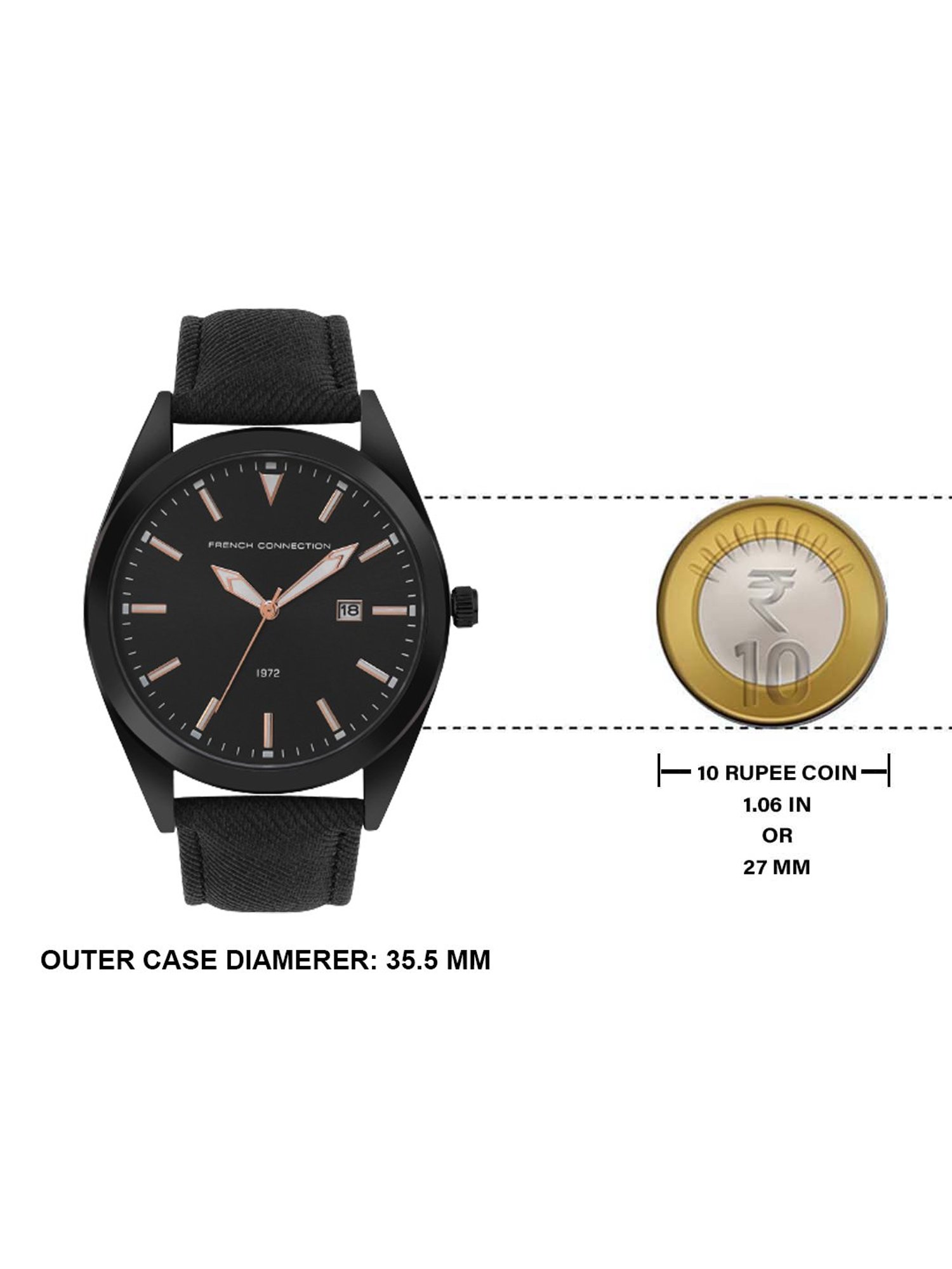 French Connection FCN00059C Marshal Analog Watch for Men