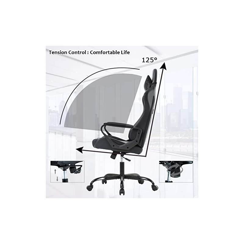Chair Gaming Chair Desk Chair Ergonomic Racing Style Executive Chair with Lumbar Support Adjustable Stool Swivel Rolling Computer Chair for Women,Man
