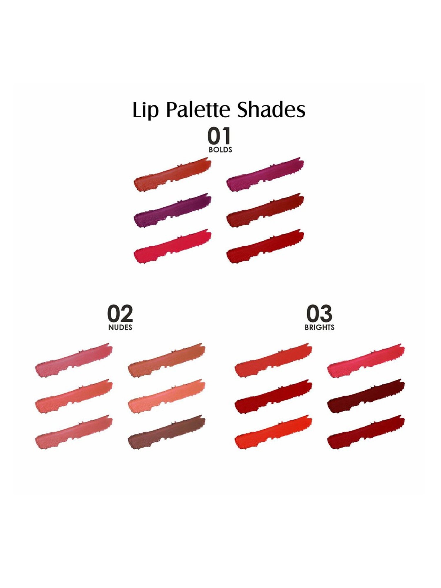 Glam21 My BFF Matte Lip Palette 01 Bolds - 9 gm