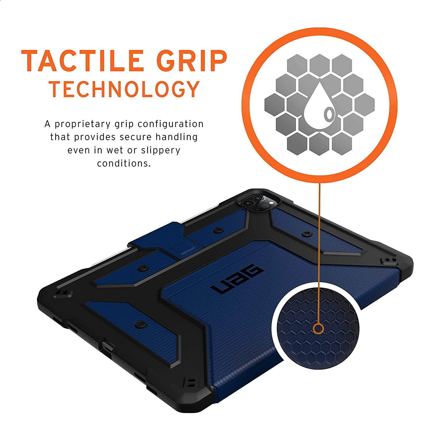 UAG Folio iPad Pro 12.9-inch (4th Gen, 2020) Case Metropolis Cobalt