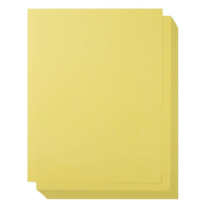 Sustainable Greetings 50-Count Yellow Cardstock Card Stock Paper for Brochure Laser Printer, A4 Letter Size 8.5 x 11 in.