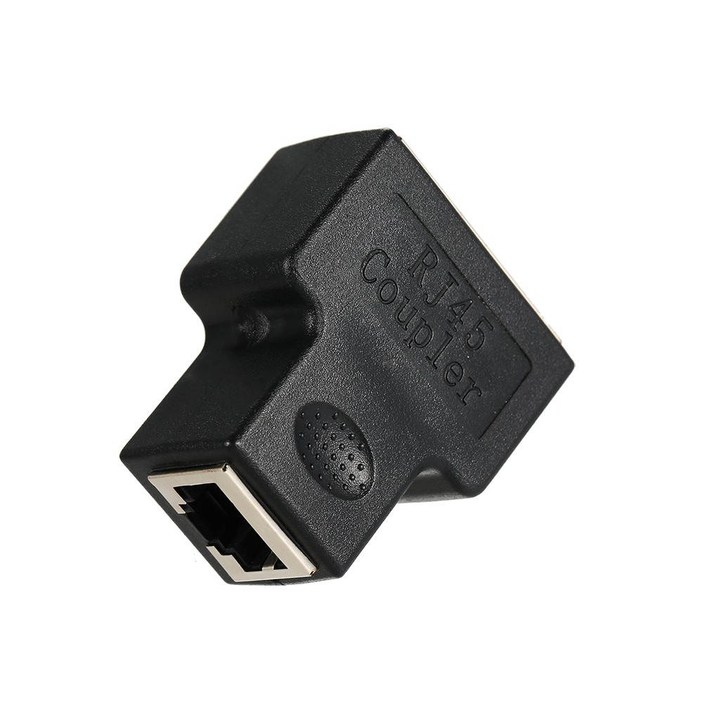 RJ45 Splitter Adapter Connector 1 to 2 Female Ports for CAT 5/CAT 6/CAT 7 LAN Ethernet Cables Socket Splitter Hub PC Laptop Router Contact Modular Plug