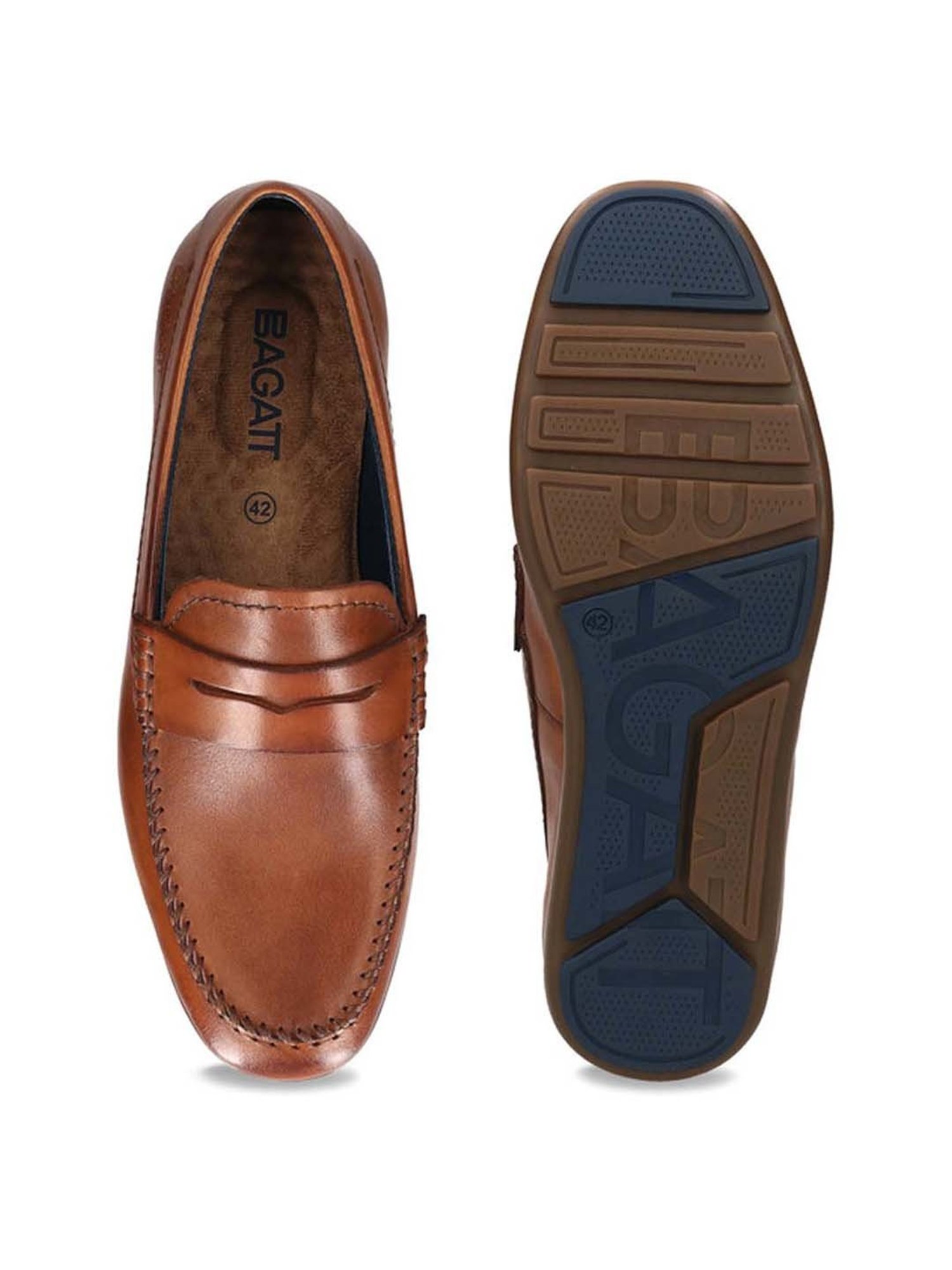 BAGATT Men's Corrado Cognac Formal Loafers