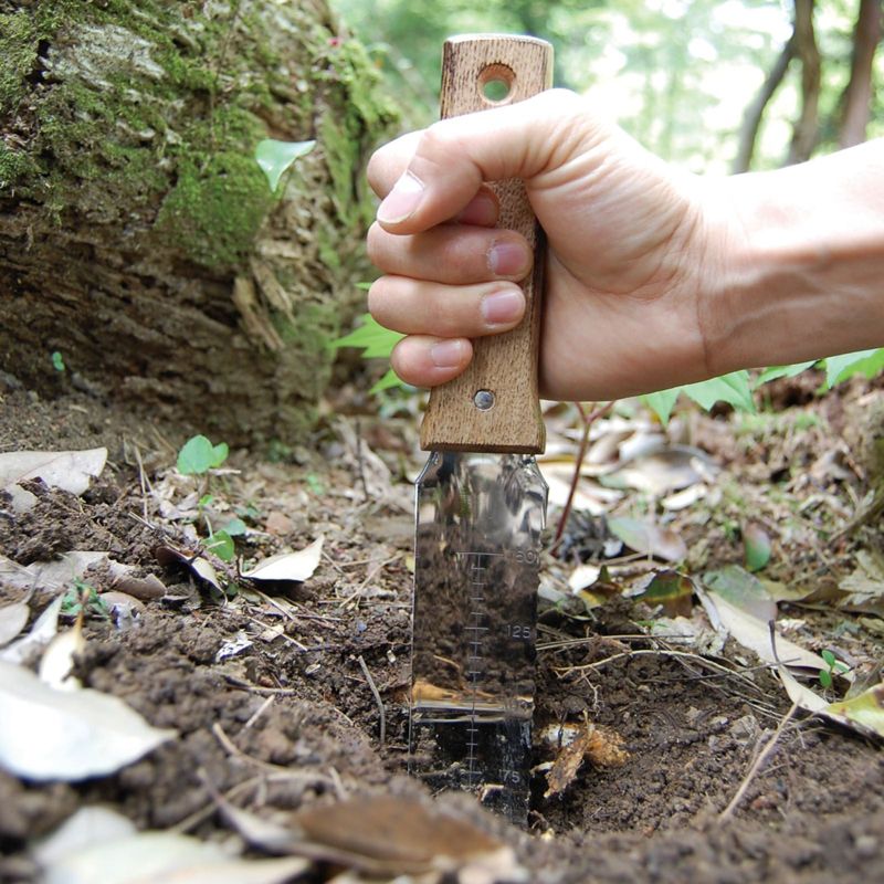 Nisaku NJP650 7.25 in. Blade Hori-Hori Japanese Stainless Steel Tomita Weeding Knife