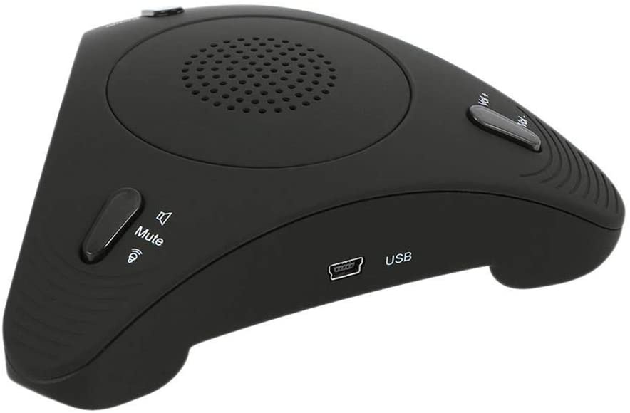 USB Conference Microphone,Desktop Computer Conference Omnidirectional Condenser Microphone Mic Speaker Speakerphone 360&deg; Audio Pickup Plug Play for Business Video Meeting