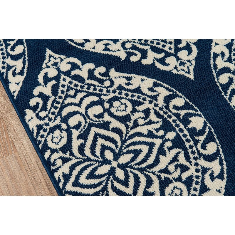 2'3"x4'6" Baja Bayou Accent Rug Navy - Momeni