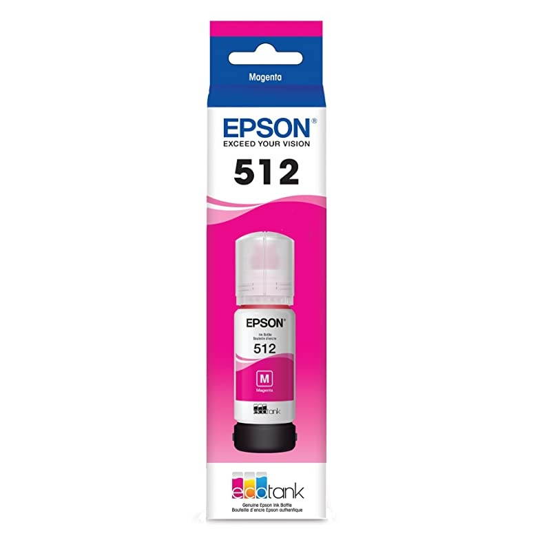 T512 EcoTank Ink Ultra-high Capacity Bottle Magenta (T512320-S) for select  EcoTank Printers