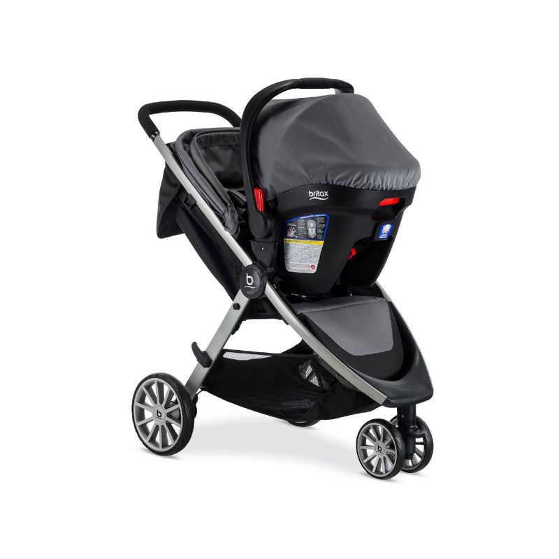 Cybex Eezy S+2 Travel System with Aton 2 Infant Car Seat - Deep Black