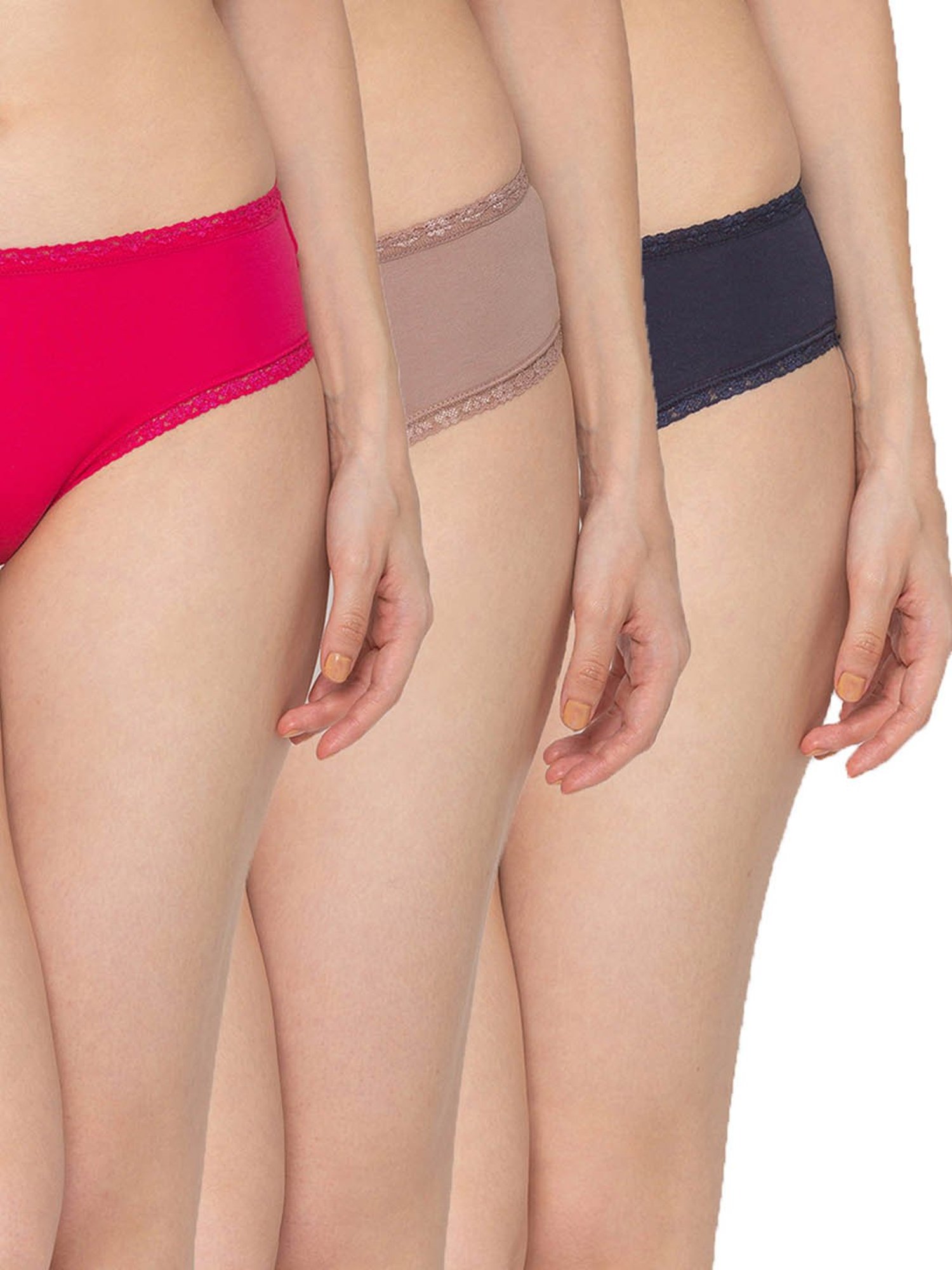 Candyskin Multicolor Cotton Bikini Panty -Pack of 3
