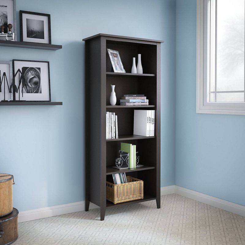 67.99" 5 Shelf Kathy Ireland Office Connecticut Bookshelf Black - Bush Furniture