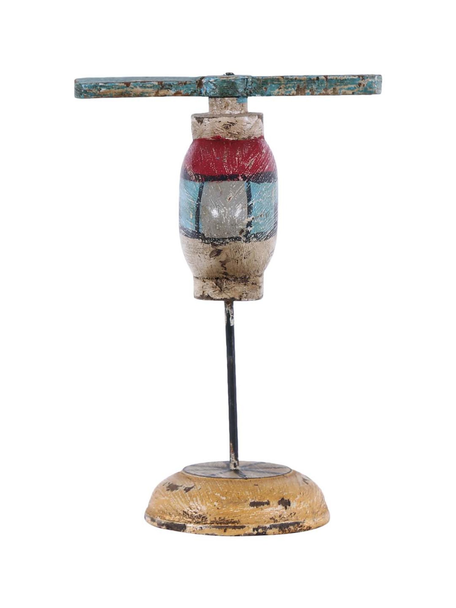 Artisans Rose Multicolor Wood Helicopter Accessory - Set of 1