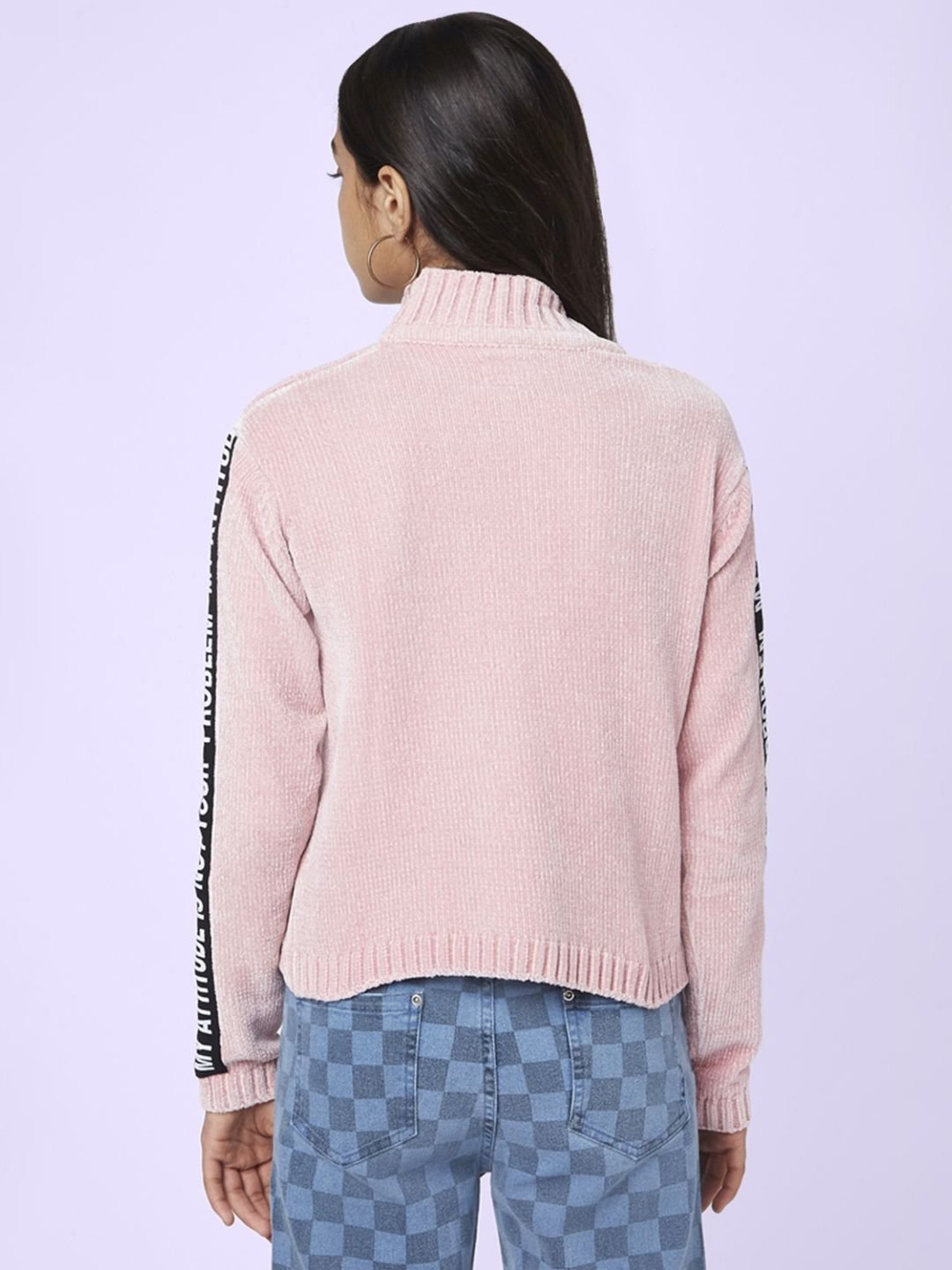 Coolsters by Pantaloons Kids Pink Printed Full Sleeves Sweater