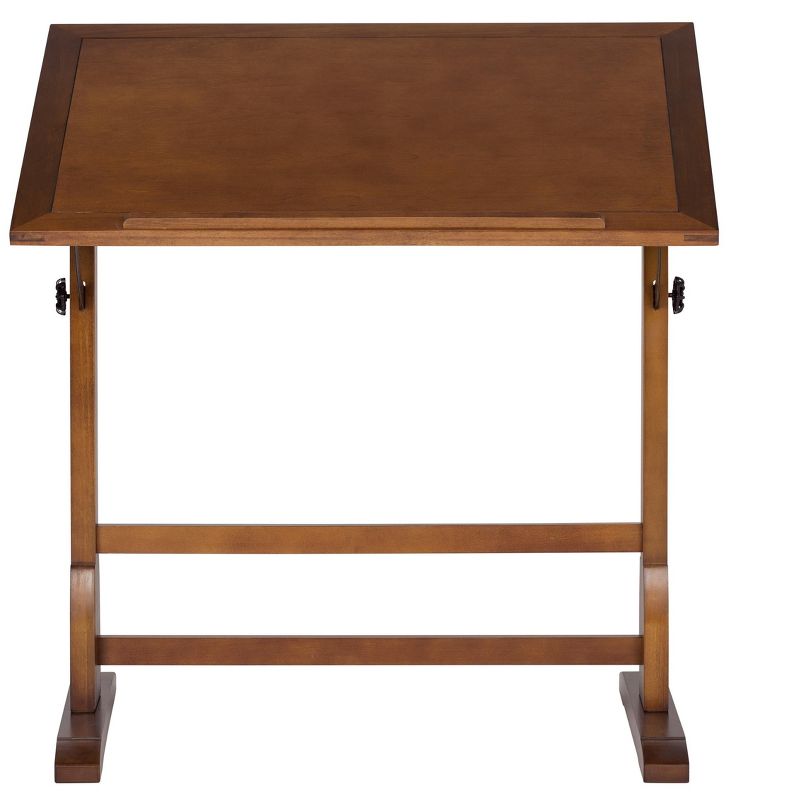 Studio Design 42 Inch Vintage Drawing Drafting Wood Table Craft Desk, Rustic Oak
