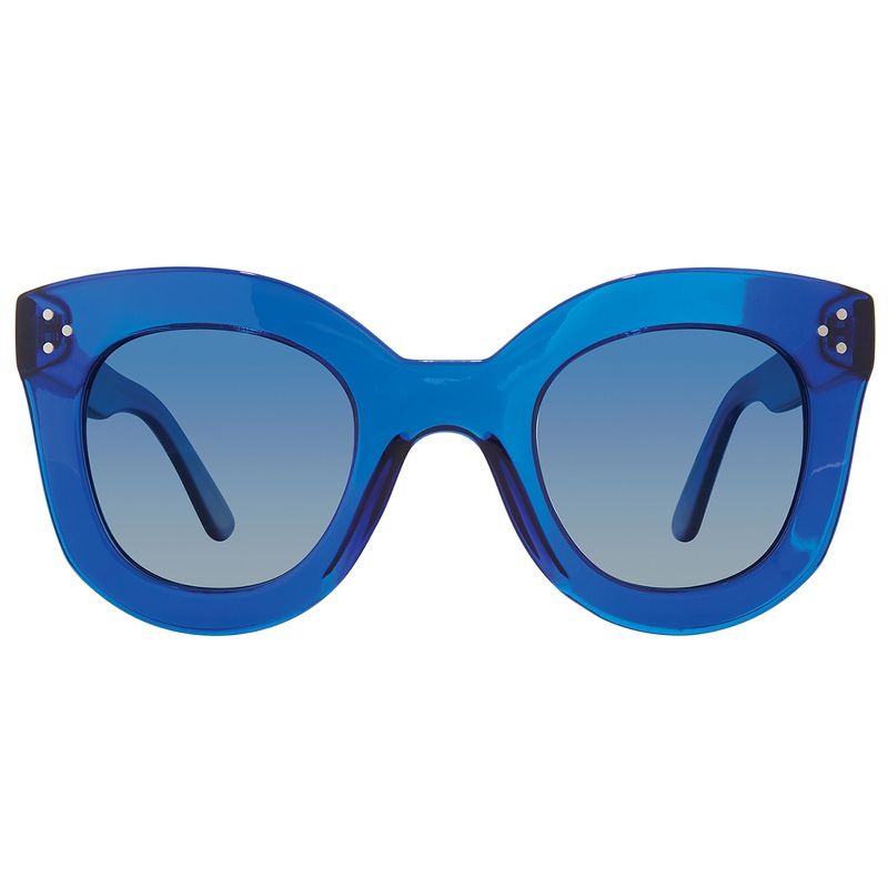 Priv'e Revaux Monroe  Womens Oversized Polarized Sunglasses Royal Blue 50mm