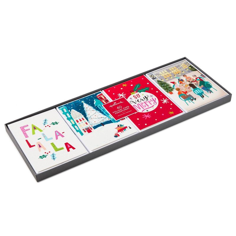 40ct Hallmark Fun 4 Card Assortment Bright Lettering & City
