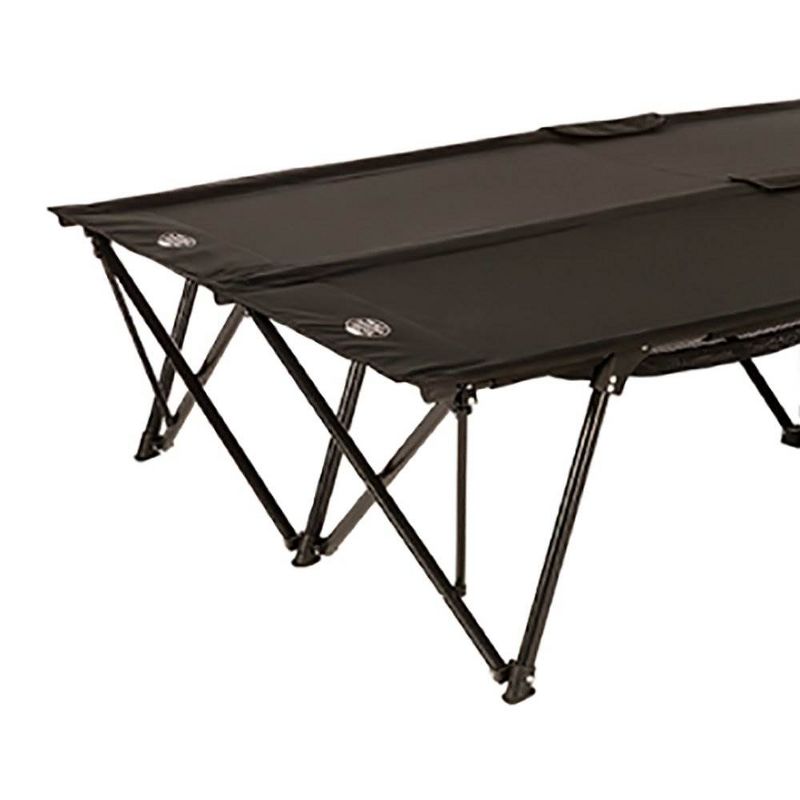 Kamp-Rite Double Kwik-Cot Compact Indoor & Outdoor Camping Sleeping Cot for 2 People, Great for Spare Guest Bed or Campsite, Easy Setup & Takedown