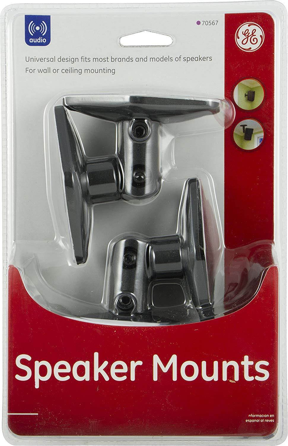 GE 70567 Speaker Mounting Brackets (Black)