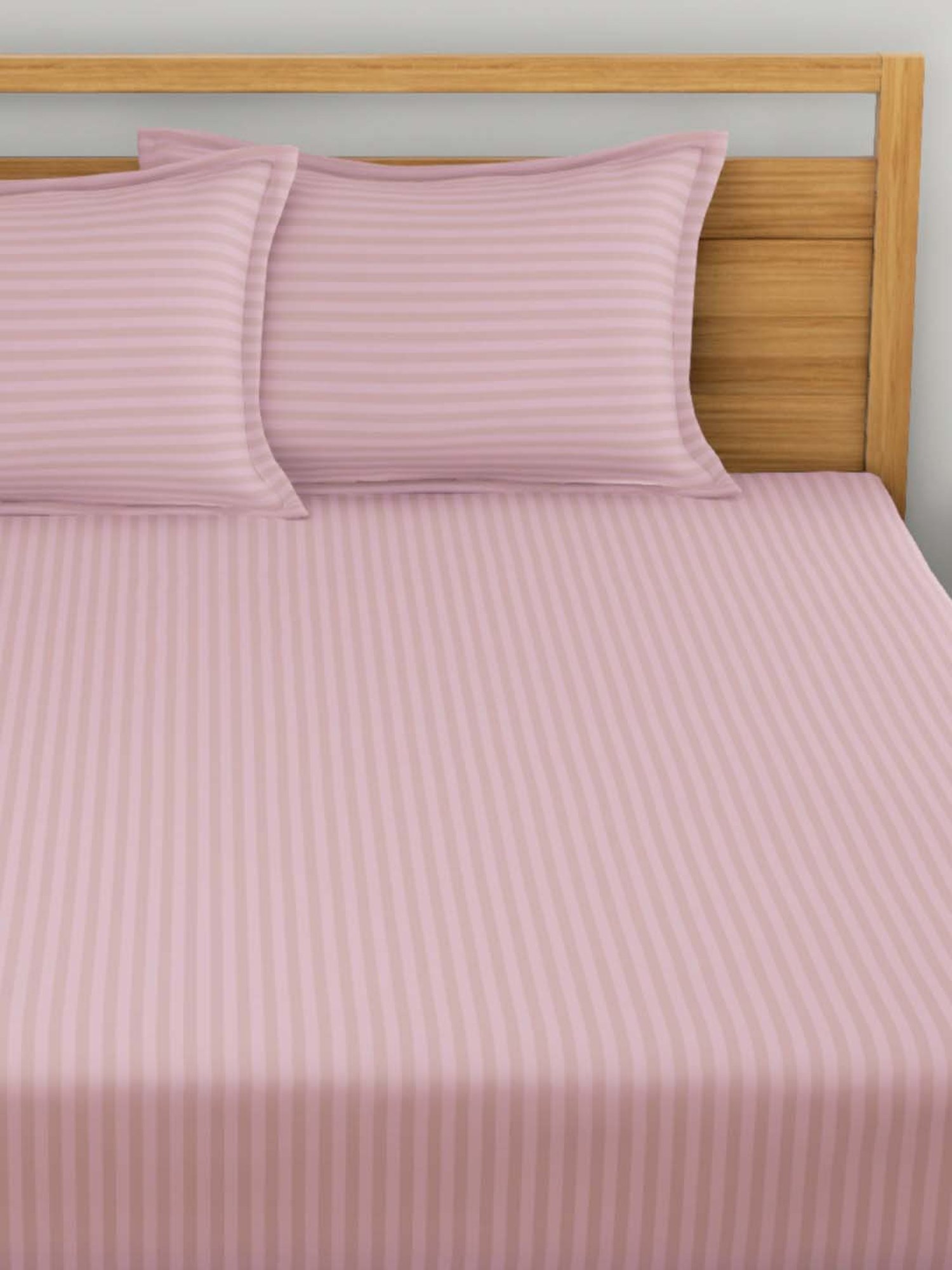 Dreamscape Pink Cotton 220 TC Bed Sheet Set