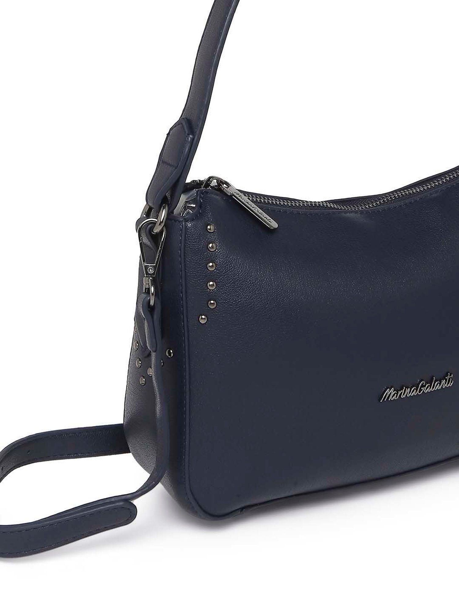 Marina Galanti Navy Solid Medium Sling Handbag
