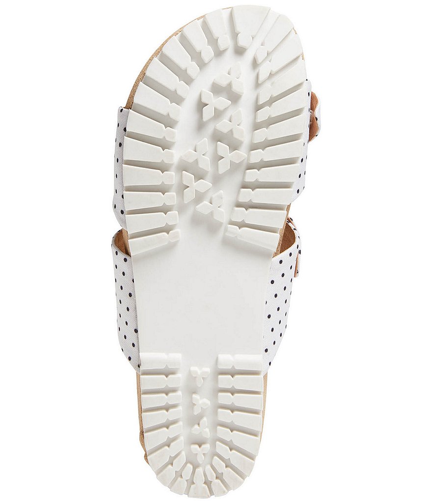 Jack Rogers Rose Double Knot Comfort Polka Dot Lug Sole Sandals