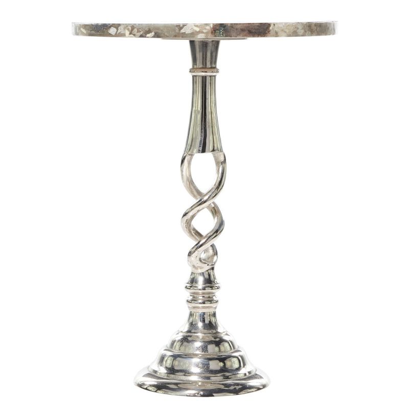 Aluminum Stone Patio Accent Table - Olivia & May