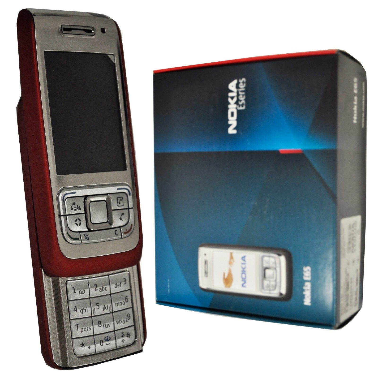 Nokia E65-1 50MB (No CDMA, GSM only) Factory Unlocked 3G Smartphone - Red