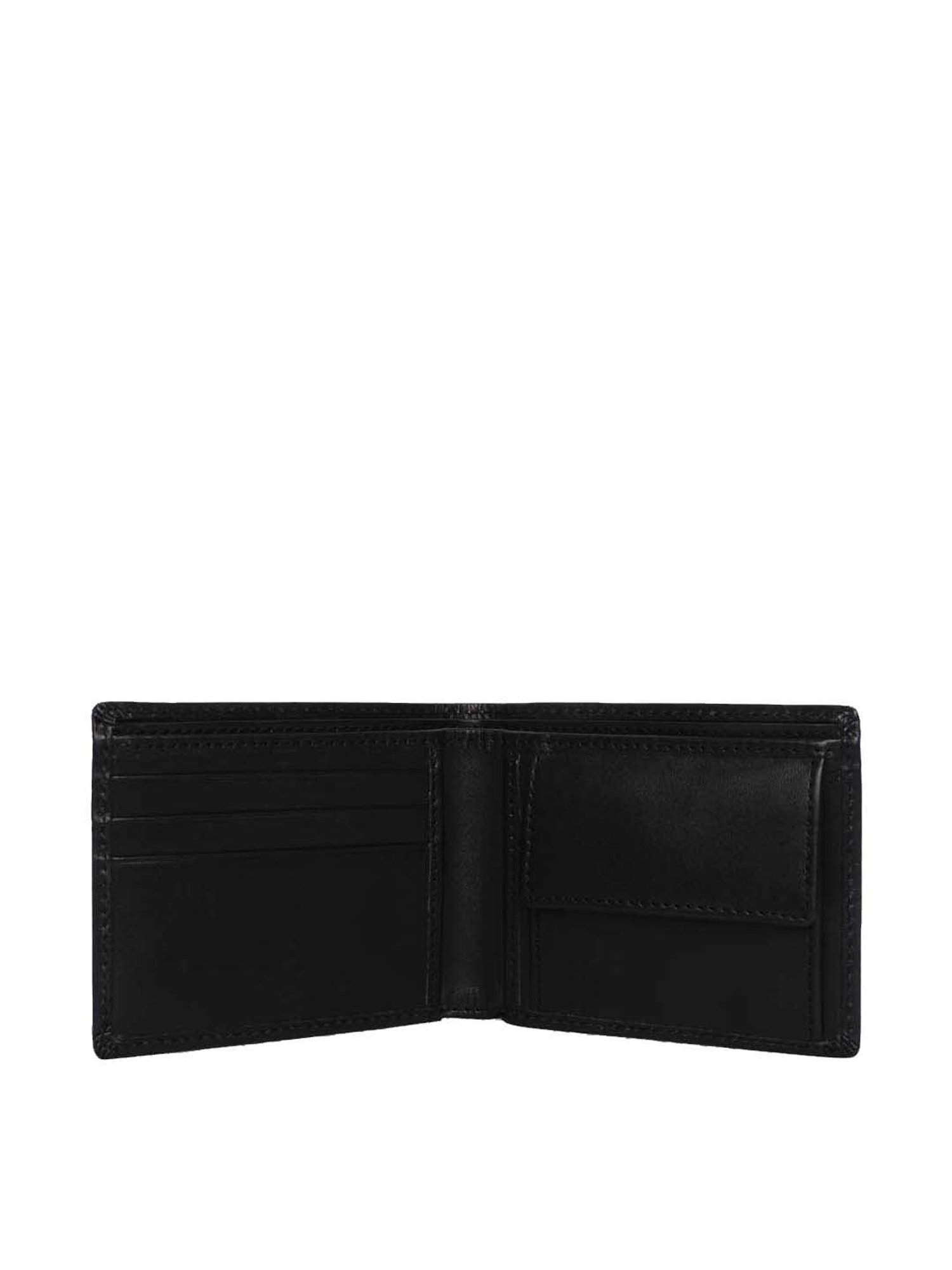BELWABA Black Casual Leather Bi-Fold Wallet for Men