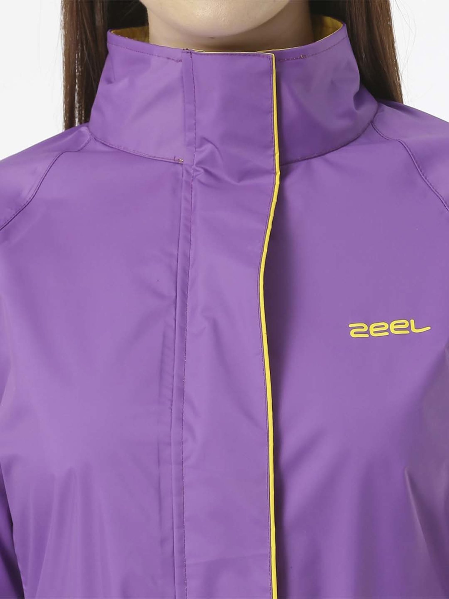 Zeel Purple Regular Fit Rain Jacket
