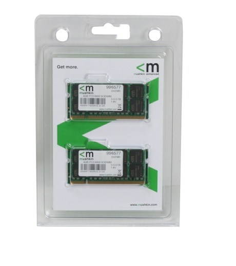 Mushkin Enhanced 4GB (2 x 2GB) Essentials DDR2 PC2-6400 800MHz 200-Pin Laptop Memory Model 996577
