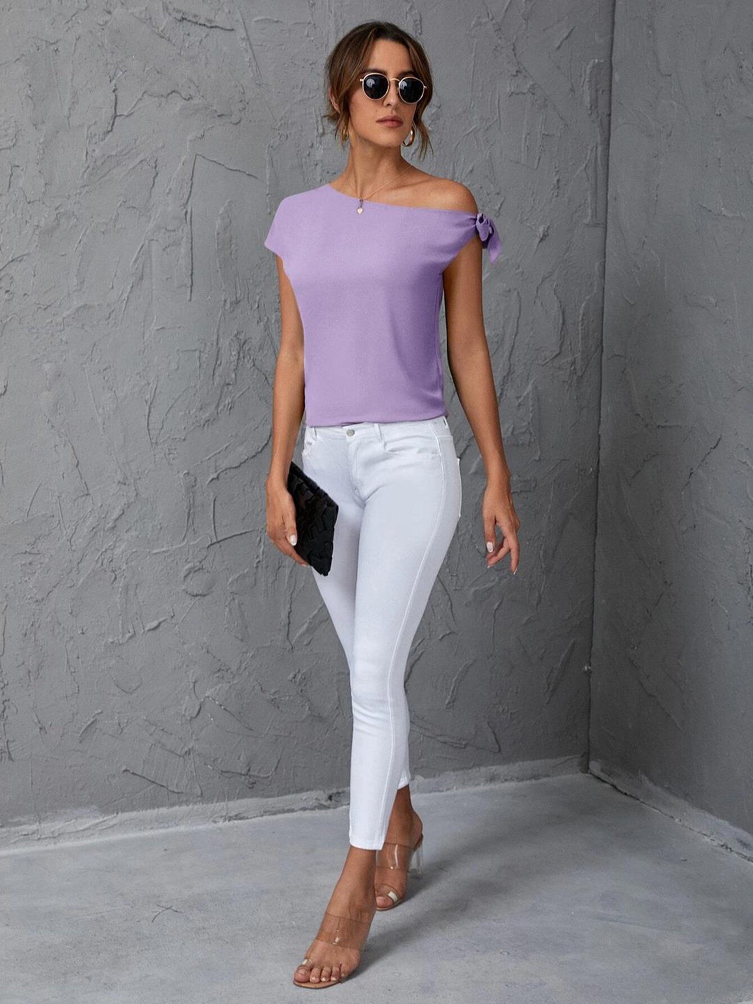 Kotty Lavender Regular Fit Top