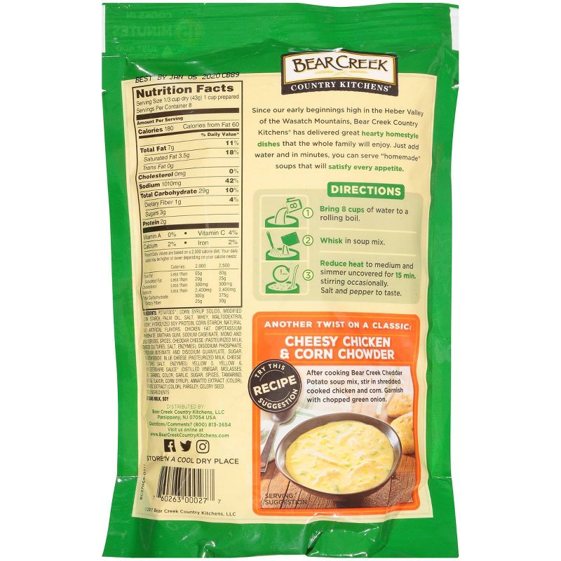Bear Creek Country Kitchens Cheddar Potato Soup Mix 12.1oz