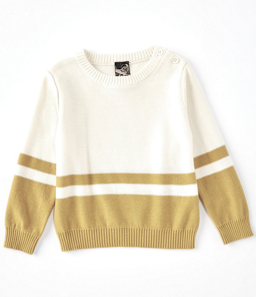 First Wave Baby Boys 12-24 Months Long-Sleeve Ribbed Henley Tee