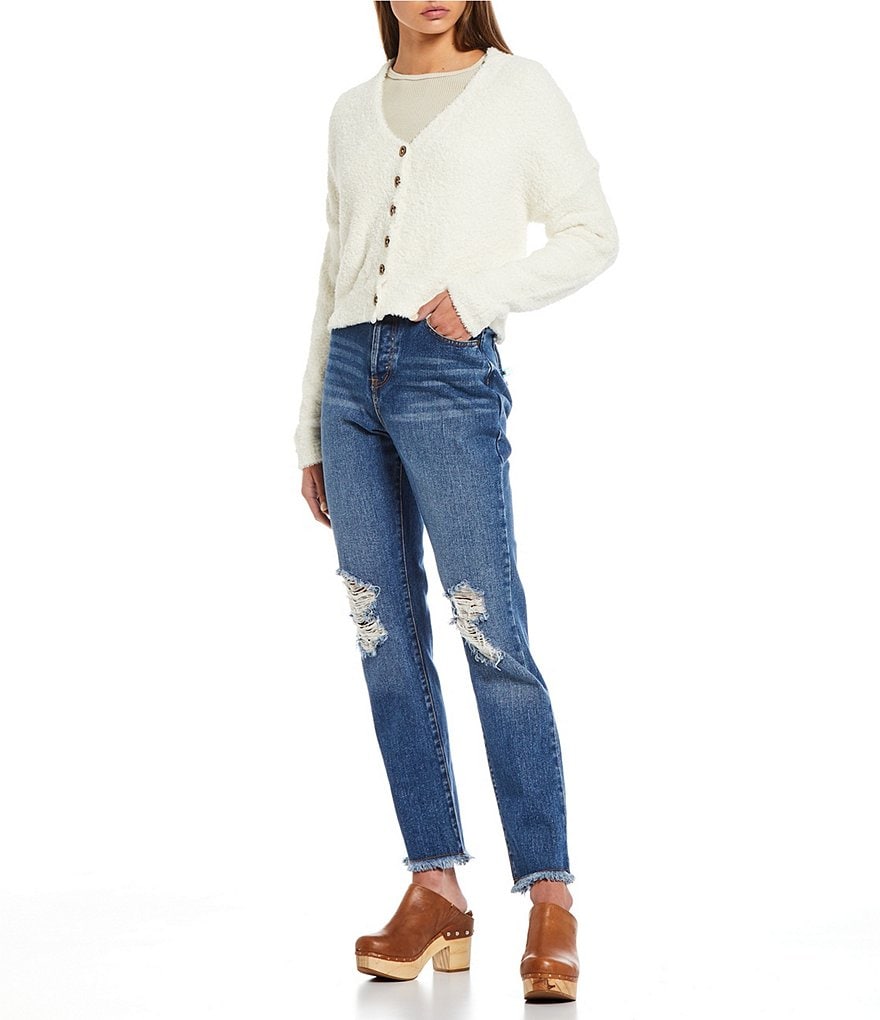 C&V Chelsea & Violet Cropped Cardigan Sweater