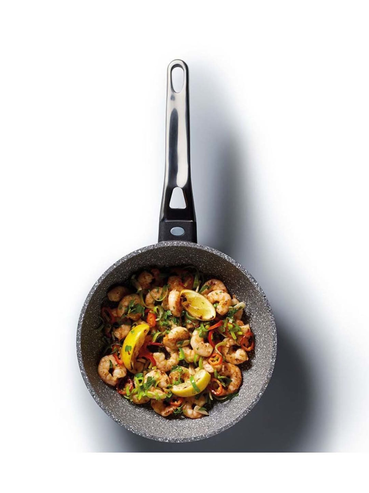 MasterClass Grey Medium Aluminium Fry Pan - 20 cm