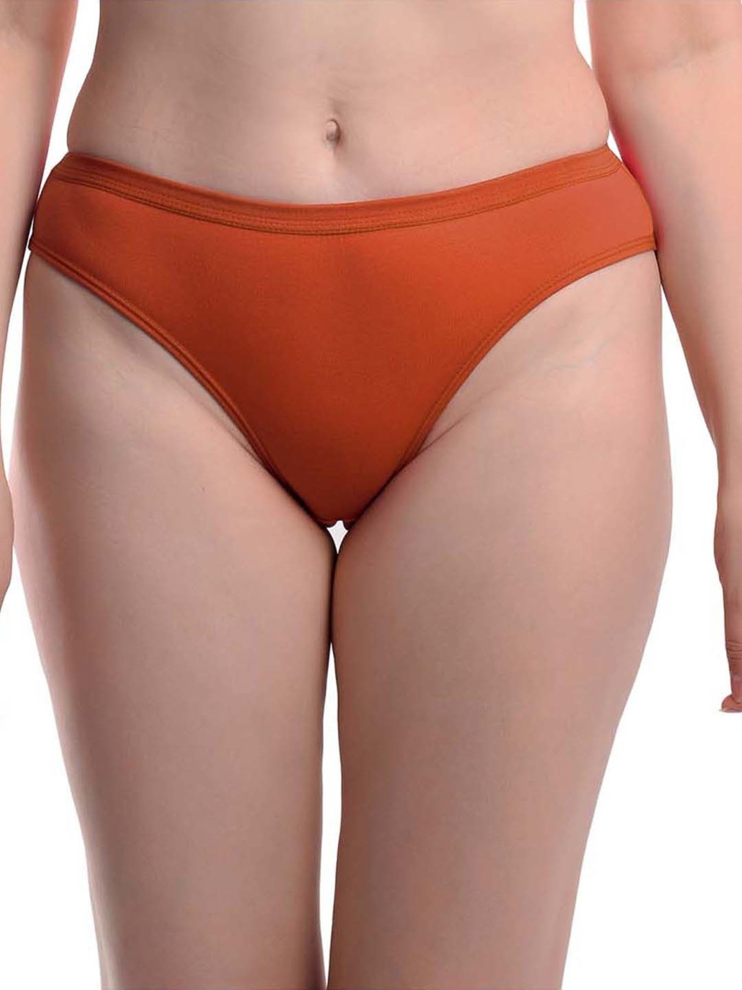 AROUSY Purple & Green Cotton Bikini Panties - Pack Of 5