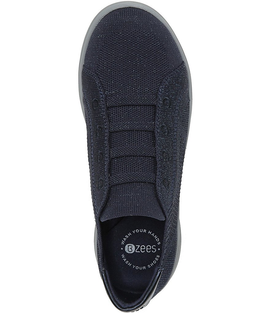 Bzees Premium Golden Knit Washable Slip-On Sneakers